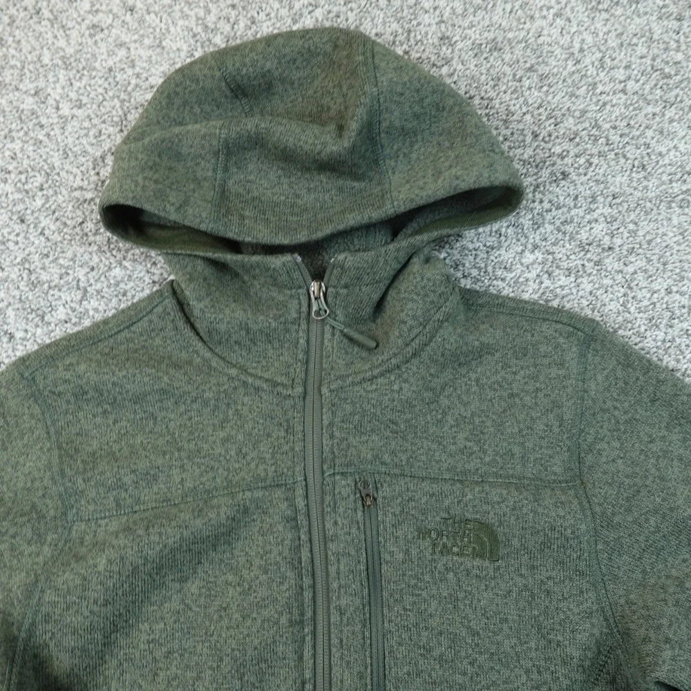 North Face Jacket Mens S Green Full Zip Gordon Lyons Hoodie Sweater Sweatshirt